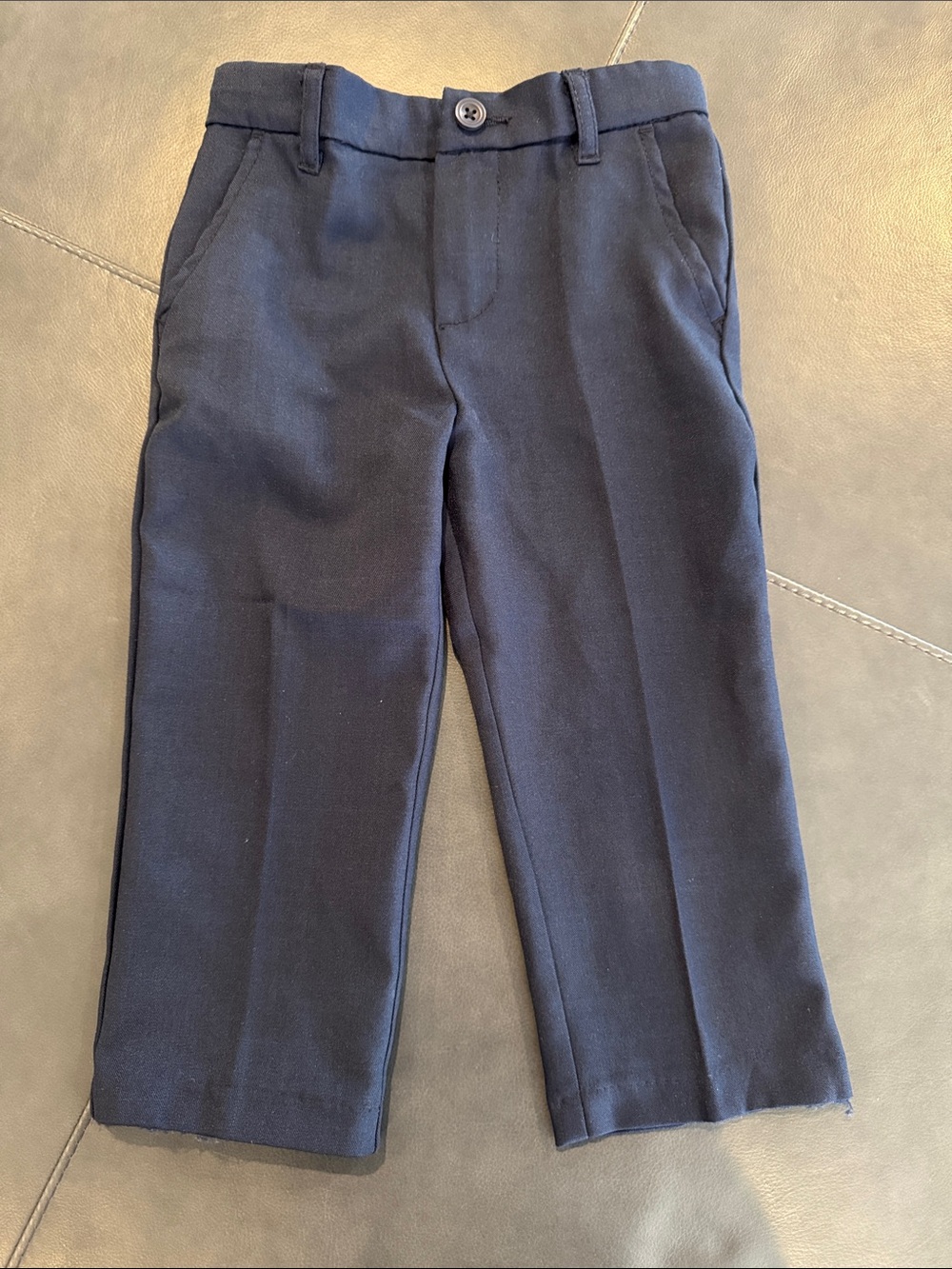 Boy’s Navy Dress Pants - Classic Straight Fit